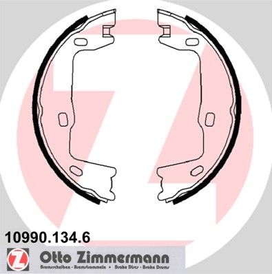 ZIMMERMANN Bremsbackensatz, Feststellbremse (10990.134.6)