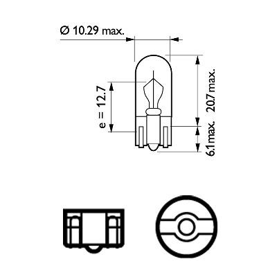 PHILIPS Glühlampe, Blinkleuchte (12256CP)