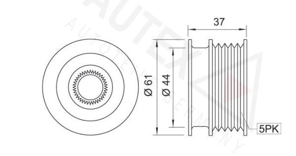 AUTEX Generatorfreilauf (621011)
