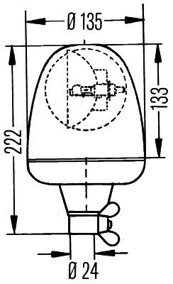 HELLA Rundumkennleuchte (2RL 006 846-001)