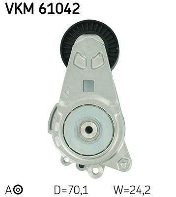 SKF Spannrolle, Keilrippenriemen (VKM 61042)