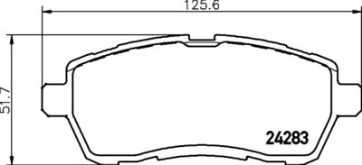 HELLA Bremsbelagsatz, Scheibenbremse (8DB 355 013-211)