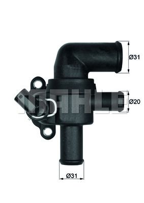 MAHLE Thermostat, Kühlmittel (TI 53 90)