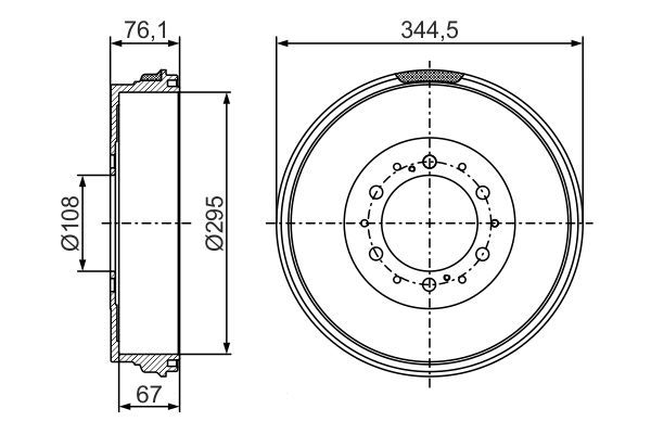 BOSCH Bremstrommel (0 986 477 297) BOSCH Bremstrommel (0 986 477 297)