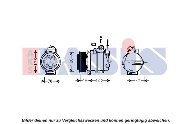 AKS DASIS Kompressor, Klimaanlage (852442N)