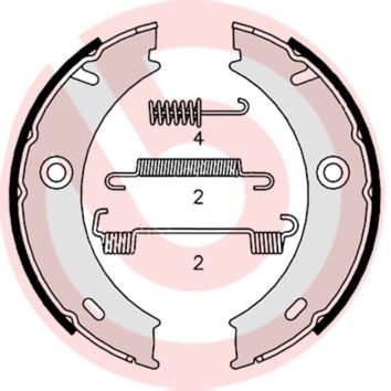 BREMBO Bremsbackensatz, Feststellbremse (S 50 512)