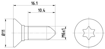 HELLA Schraube, Bremsscheibe (8DZ 355 209-081) Thumbnail