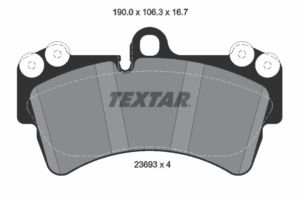TEXTAR Bremsbelagsatz, Scheibenbremse (2369302)