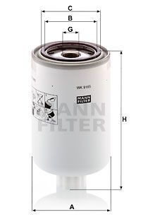 MANN-FILTER Kraftstofffilter (WK 9165 x)
