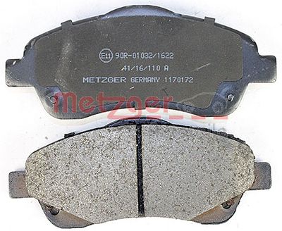 METZGER Bremsbelagsatz, Scheibenbremse (1170172)