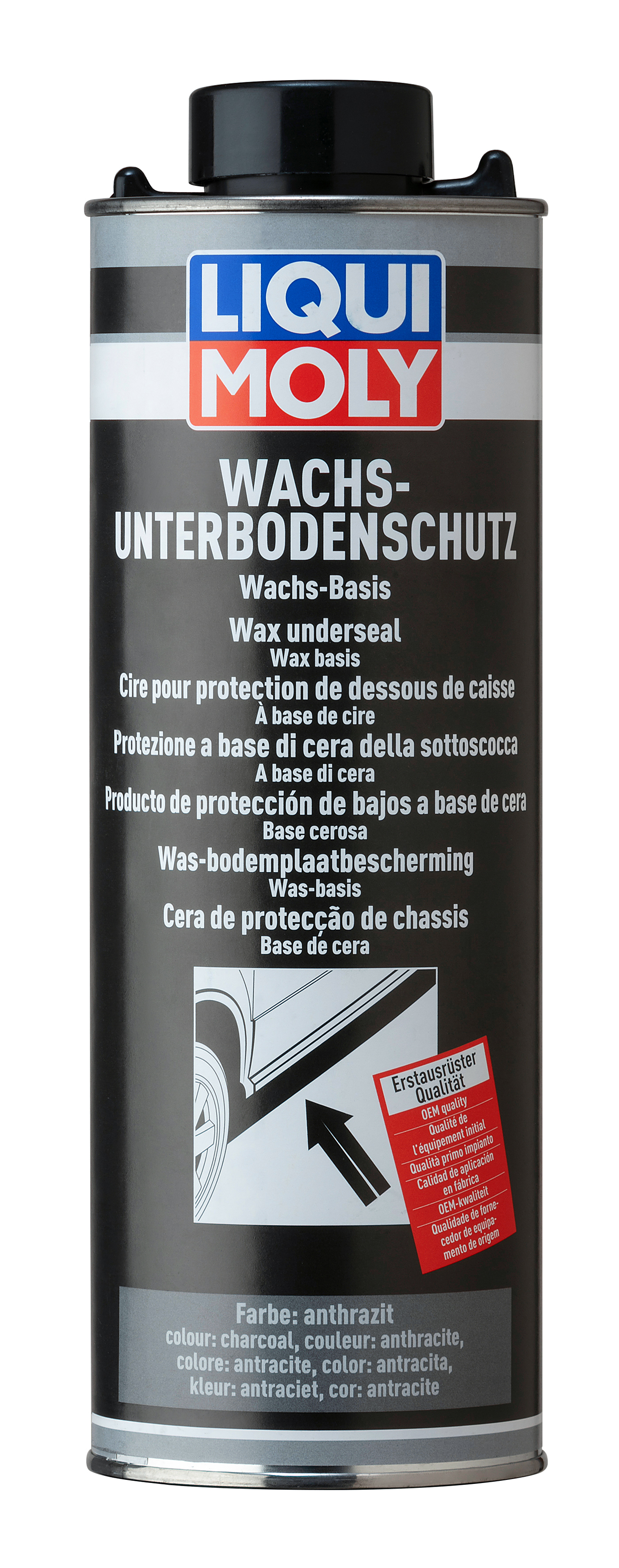 LIQUI MOLY Wachsunterbodenschutz anthrazit/schwarz, 1 l (6102)