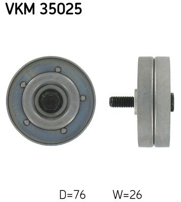 SKF Umlenk-/Führungsrolle, Keilrippenriemen (VKM 35025)