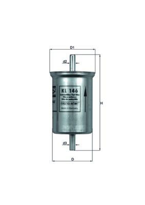 KNECHT Kraftstofffilter (KL 146)