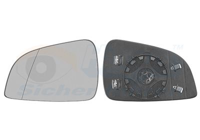 VAN WEZEL Spiegelglas, Außenspiegel (3748837)