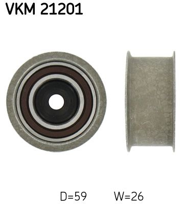 SKF Umlenk-/Führungsrolle, Zahnriemen (VKM 21201)