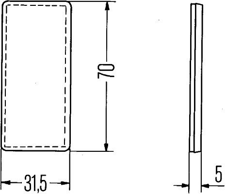 HELLA Rückstrahler (8RA 004 412-001) 04082300171839 8RA 004 412-001