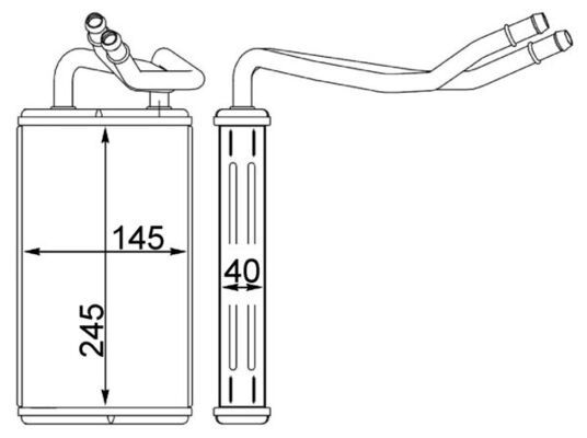 MAHLE Wärmetauscher, Innenraumheizung (AH 230 000S) Thumbnail