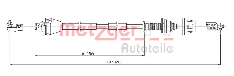 METZGER Gaszug (3.RE001) 4062101048295 3.RE001