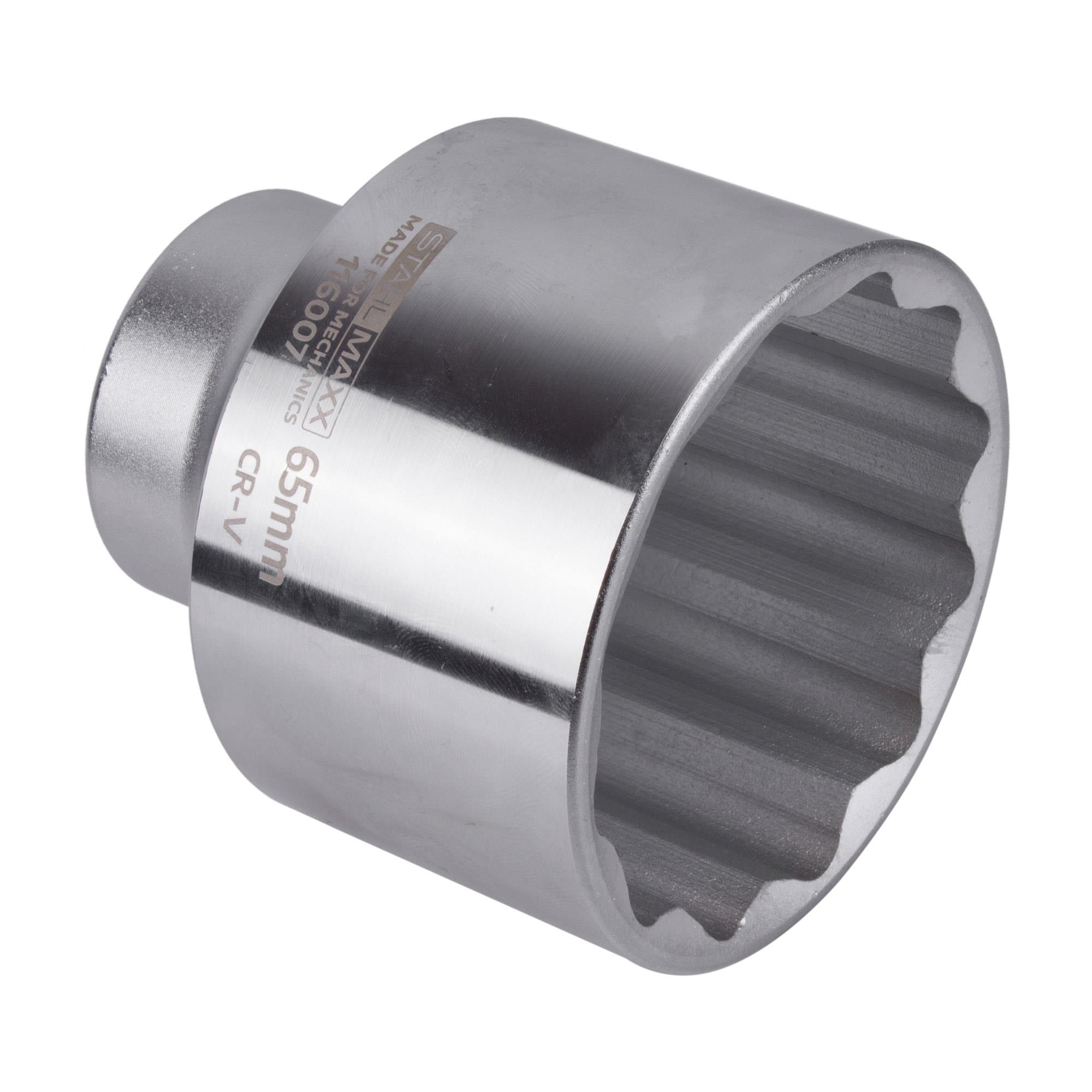 Steckschlüssel-Einsatz, 65 mm, 12-Kant, 3/4-Antrieb Steckschlüssel-Einsatz, 65 mm, 12-Kant, 3/4-Antrieb