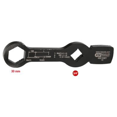 KS TOOLS Schlagschlüssel, Bremssattelverschraubung (460.5061)