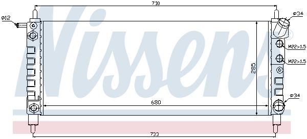 NISSENS Kühler, Motorkühlung (63298) NISSENS Kühler, Motorkühlung (63298)