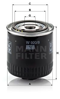 MANN-FILTER Ölfilter (W 920/8)