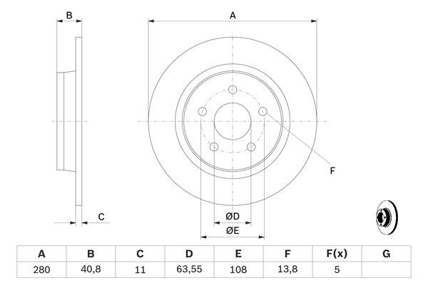 BOSCH Bremsscheibe (0 986 479 170) BOSCH Bremsscheibe (0 986 479 170)
