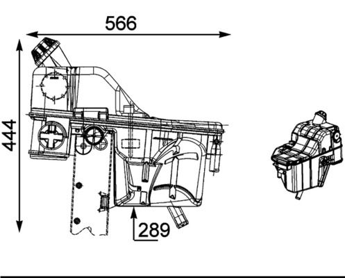 MAHLE Ausgleichsbehälter, Kühlmittel (CRT 34 000S)
