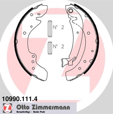 ZIMMERMANN Bremsbackensatz (10990.111.4)