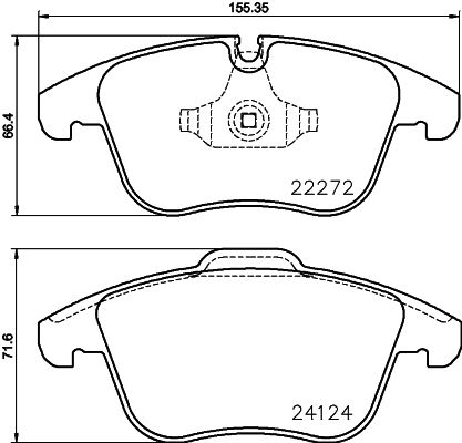 BREMBO Bremsbelagsatz, Scheibenbremse (P 36 030)