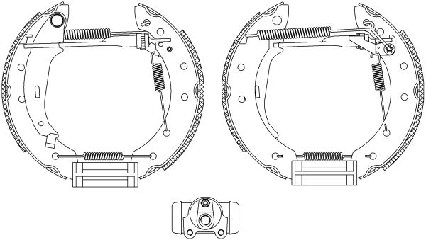 HELLA Bremsbackensatz (8DB 355 004-291) HELLA Bremsbackensatz (8DB 355 004-291)