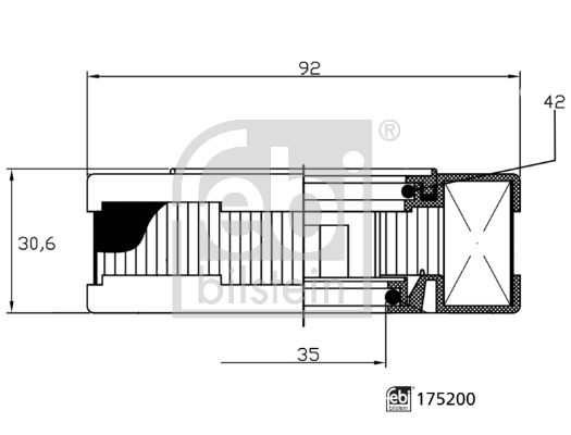 FEBI BILSTEIN Filter, Kurbelgehäuseentlüftung (175200) 4054224752005 175200