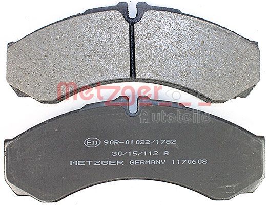 METZGER Bremsbelagsatz, Scheibenbremse (1170608)