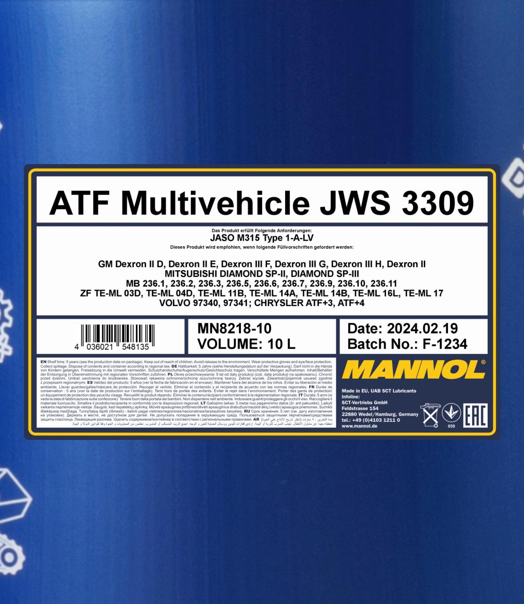 MN8218 ATF Multivehicle JWS 3309