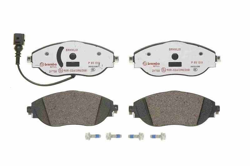 BREMBO Bremsbelagsatz, Scheibenbremse (P 85 131X)