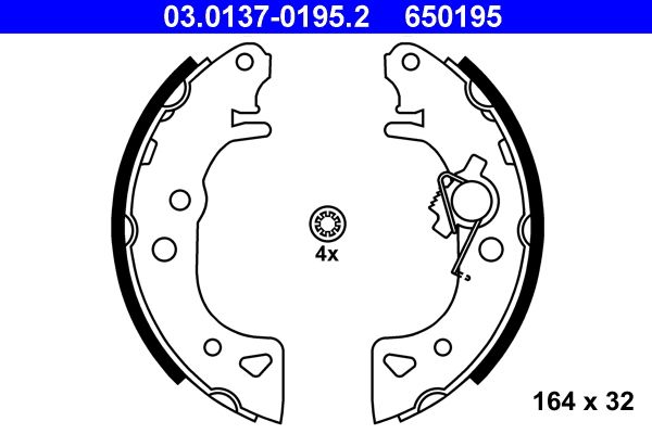 ATE Bremsbackensatz (03.0137-0195.2)