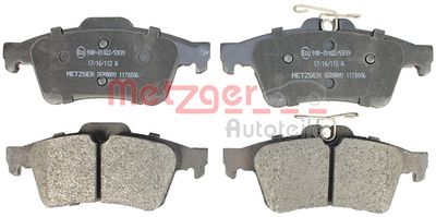 METZGER Bremsbelagsatz, Scheibenbremse (1170006)