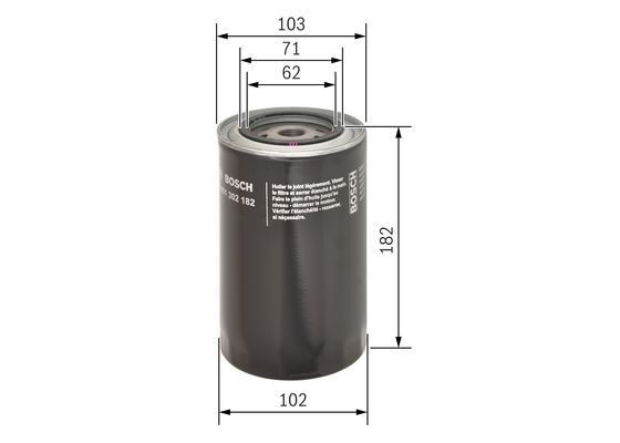 BOSCH Ölfilter (0 451 302 182)