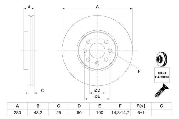 BOSCH Bremsscheibe (0 986 479 077) BOSCH Bremsscheibe (0 986 479 077)