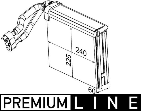 MAHLE Verdampfer, Klimaanlage (AE 94 000P)