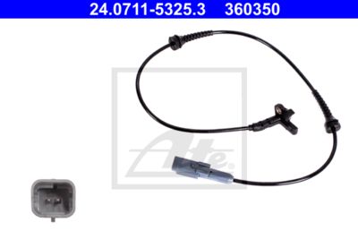 ATE Sensor, Raddrehzahl (24.0711-5325.3)