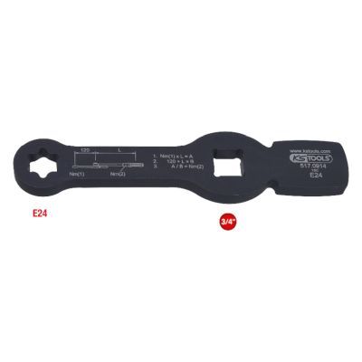 KS TOOLS Schlagschlüssel, Bremssattelverschraubung (517.0914)