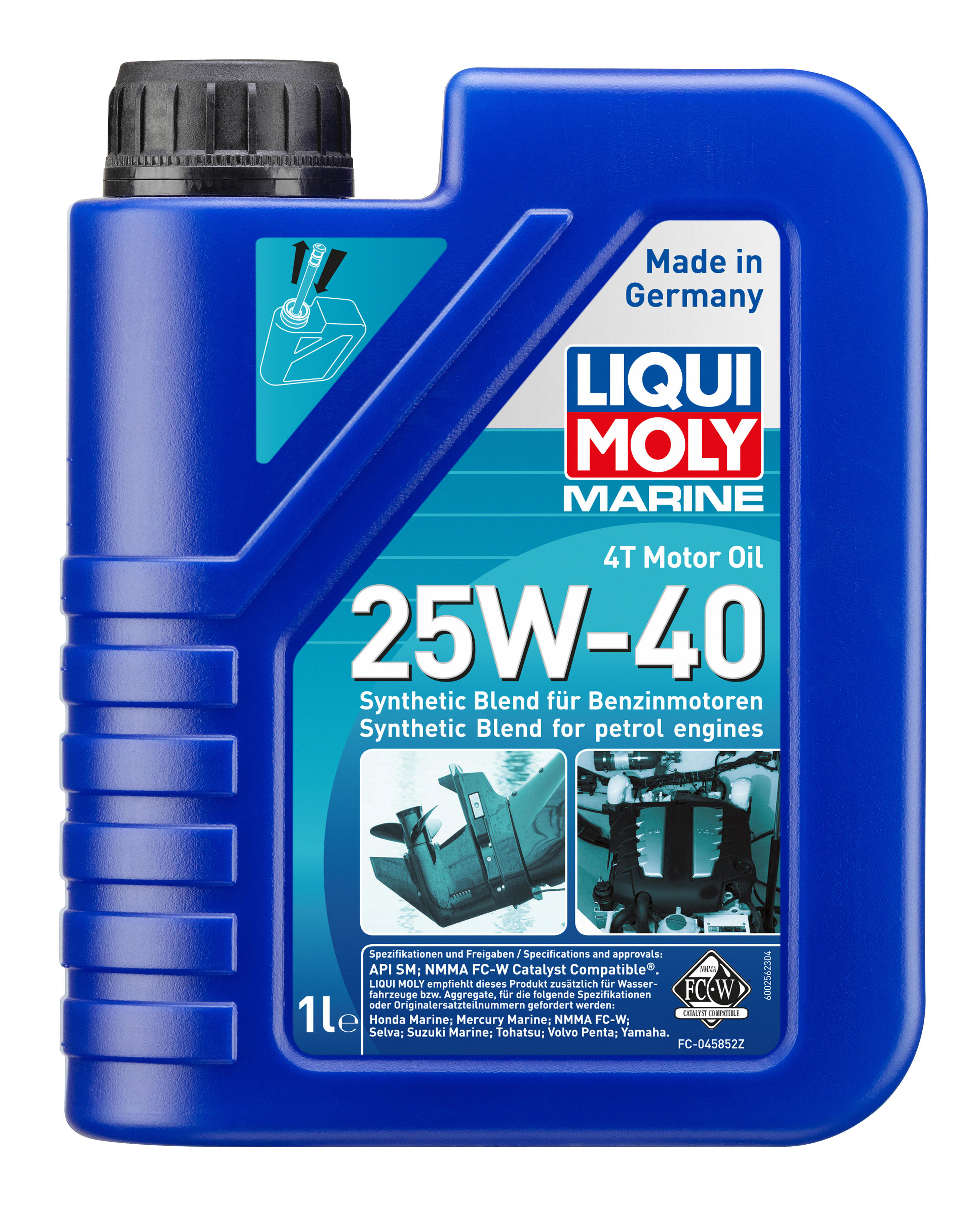 LIQUI MOLY Marine 4T Motor Oil 25W-40, 1 l (25026)