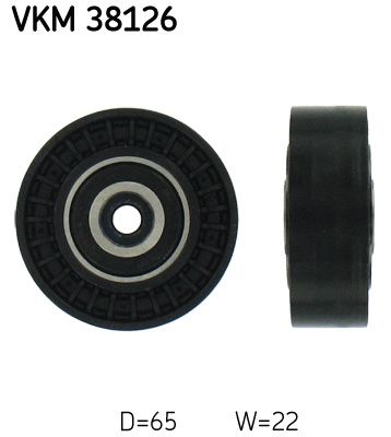 SKF Umlenk-/Führungsrolle, Keilrippenriemen (VKM 38126)
