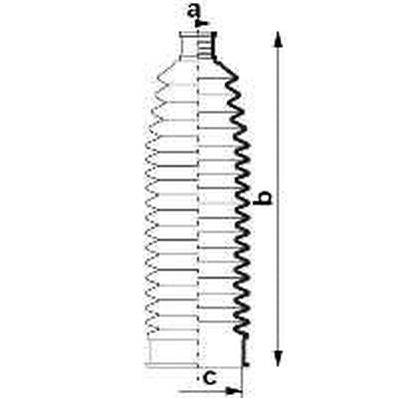 SPIDAN Faltenbalg, Lenkung (84012)