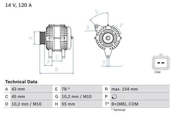 BOSCH Generator (0 986 083 840)