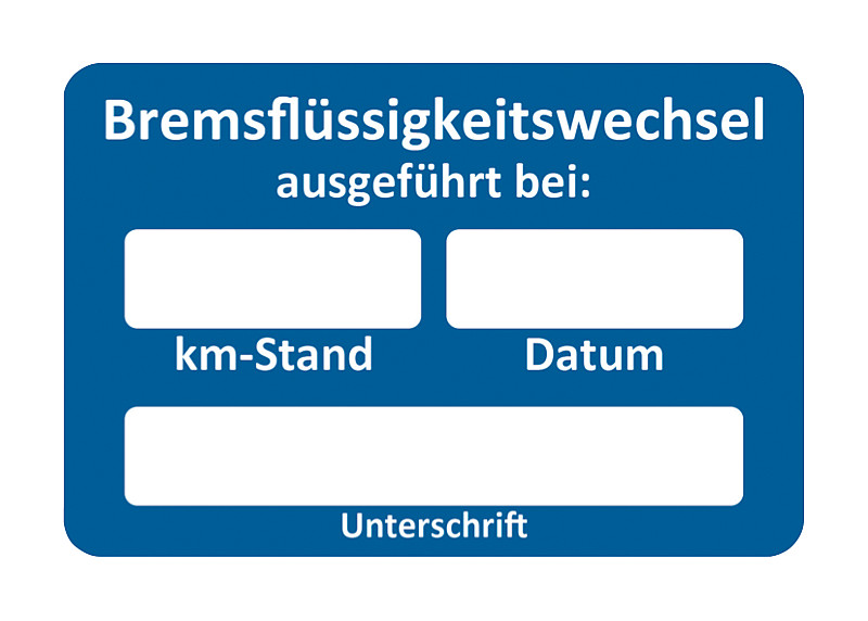 Kundendienstaufkl. Bremsfl. ausge. VE250 (7410-004-007) | NORMFEST