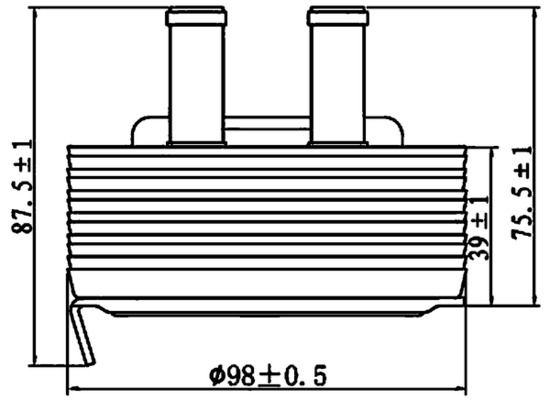 MAHLE Ölkühler, Motoröl (CLC 197 000S)