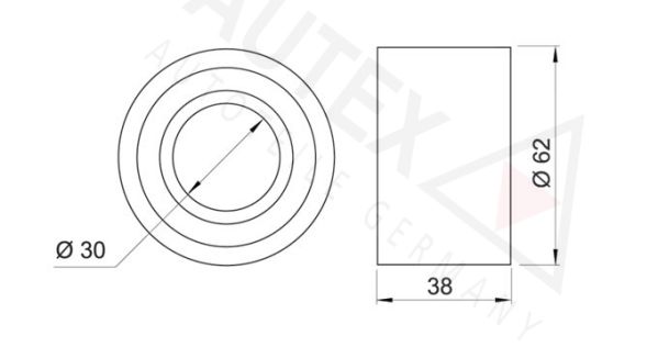 AUTEX Spannrolle, Zahnriemen (641260)