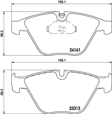 HELLA Bremsbelagsatz, Scheibenbremse (8DB 355 015-601)